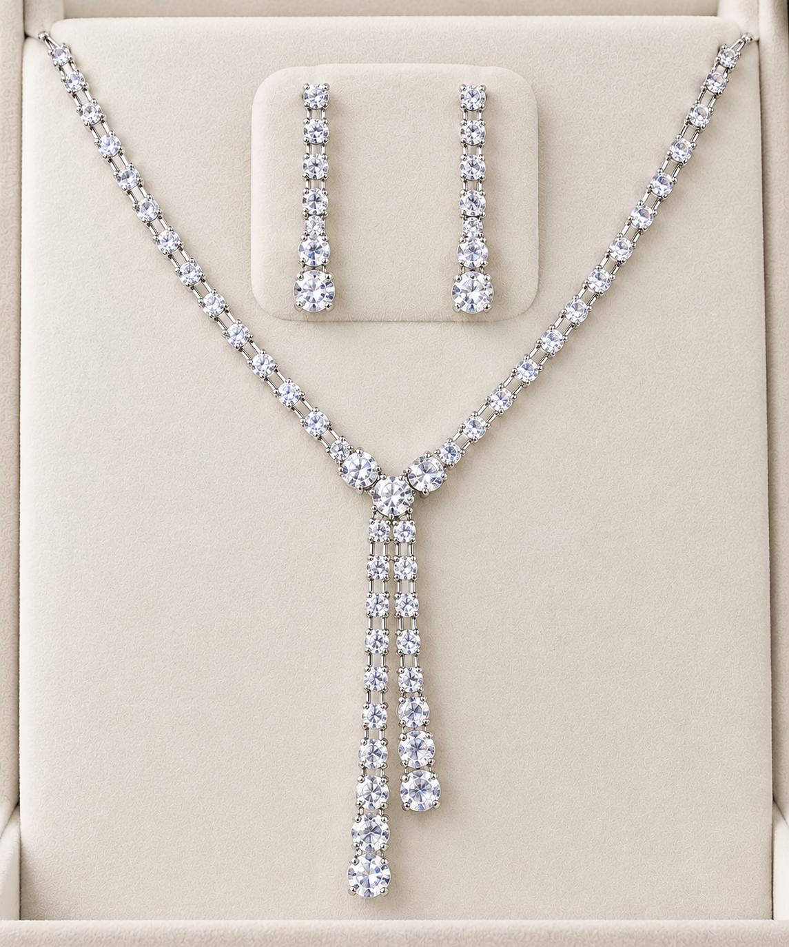 Bridal crystal jewelry set