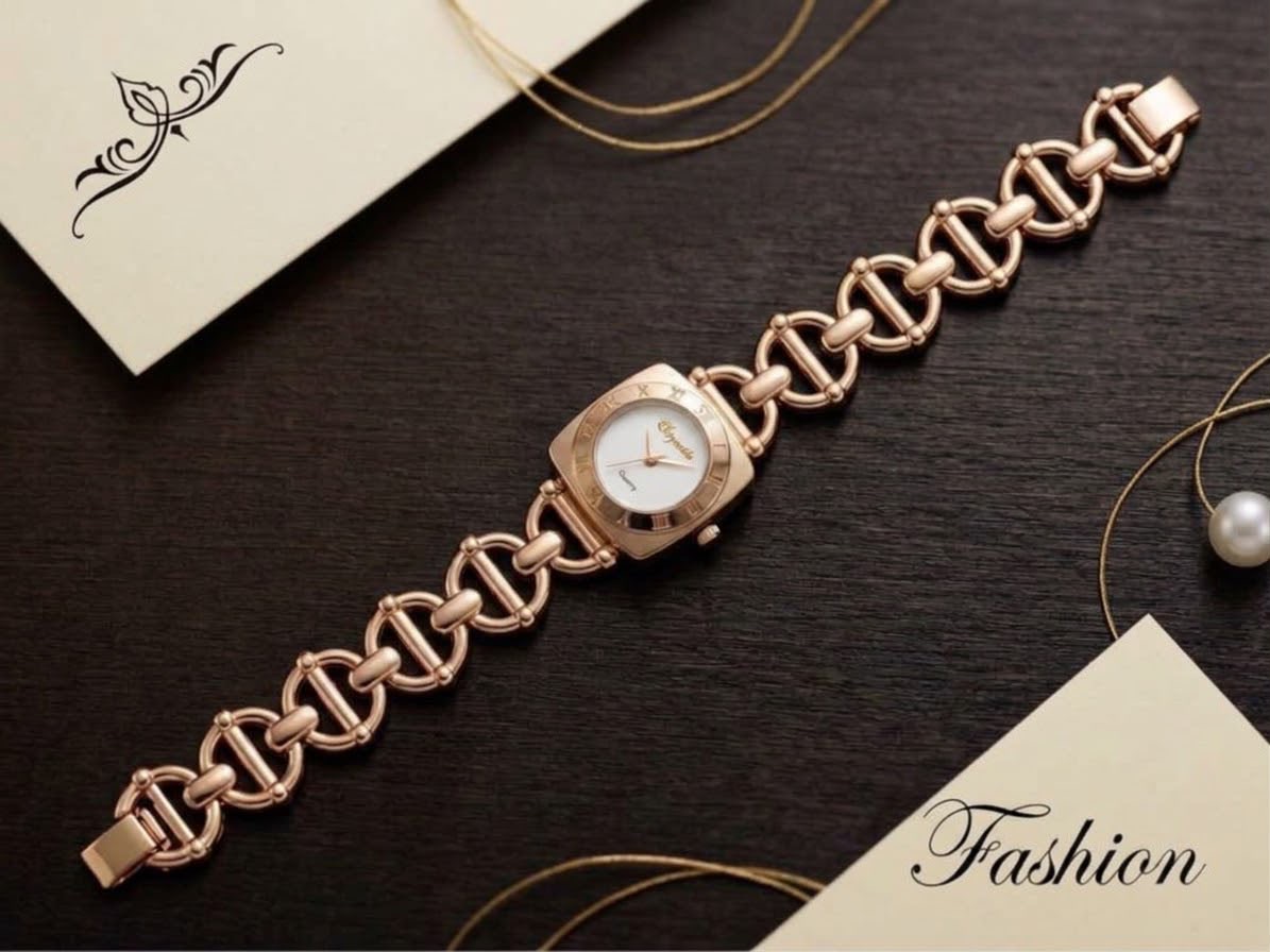 Gold with white dail